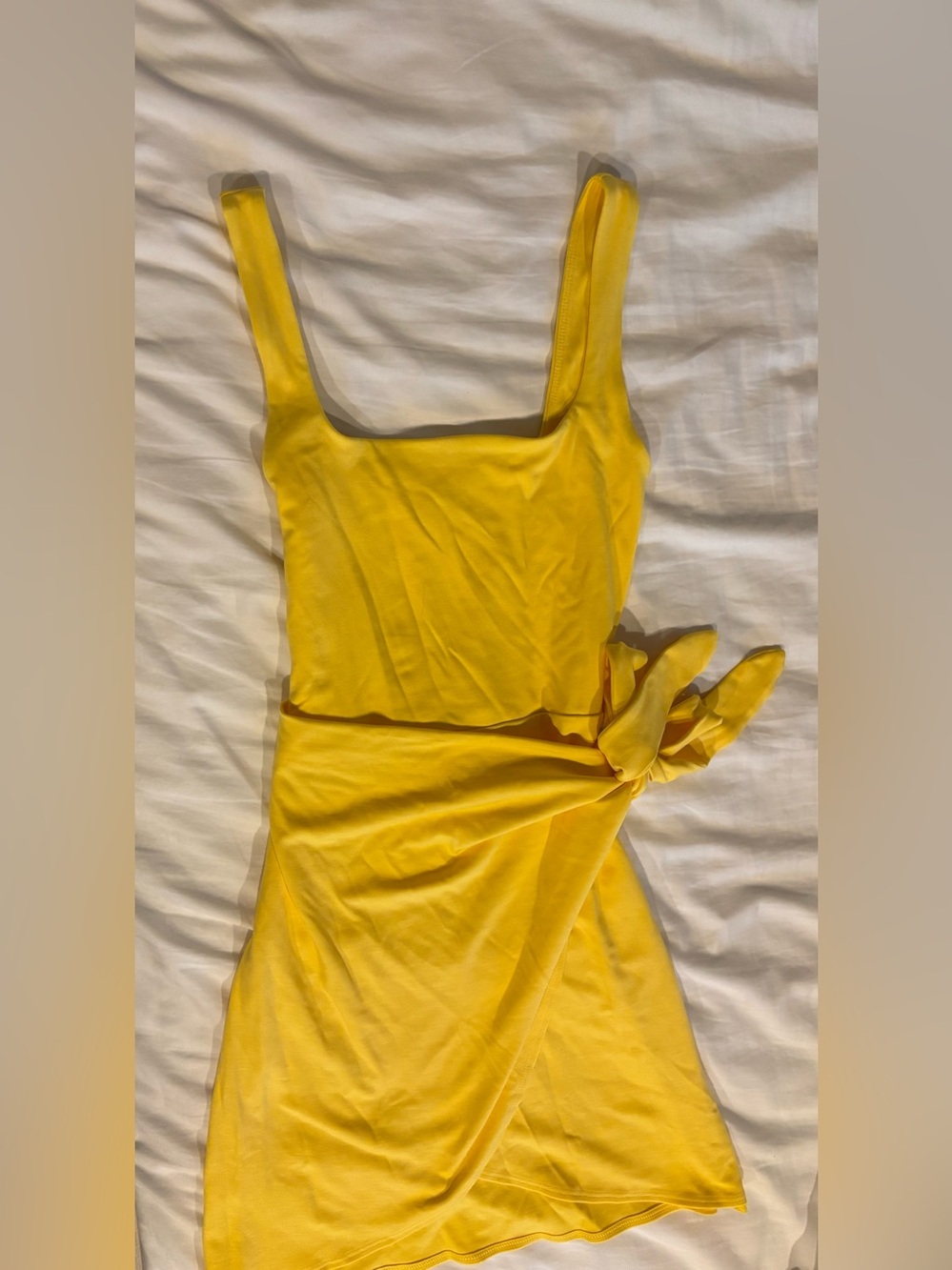 Wilfred Yellow Sleeveless Wrap Dress size 2xs